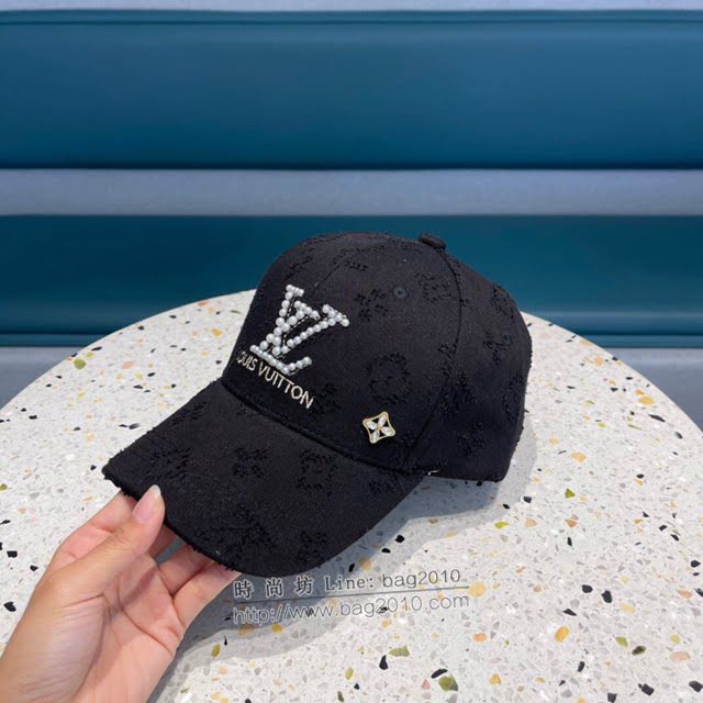 LV男女同款帽子 路易威登經典拼接棒球帽鴨舌帽  mm1275